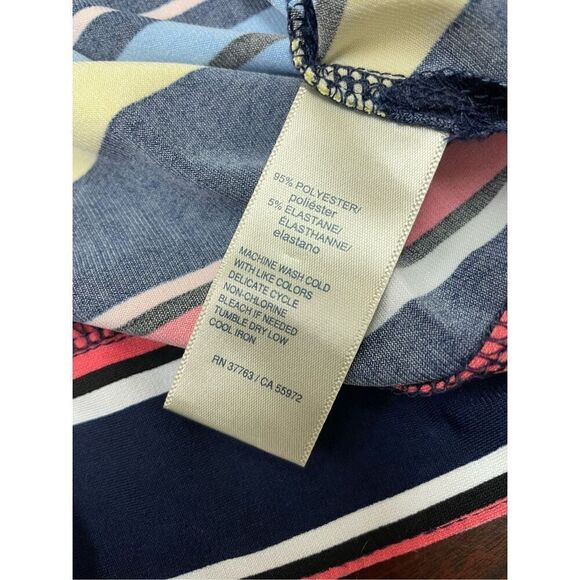 Rafaella Stripe Blouse with Tie Side Size Large - Picture 5 of 7